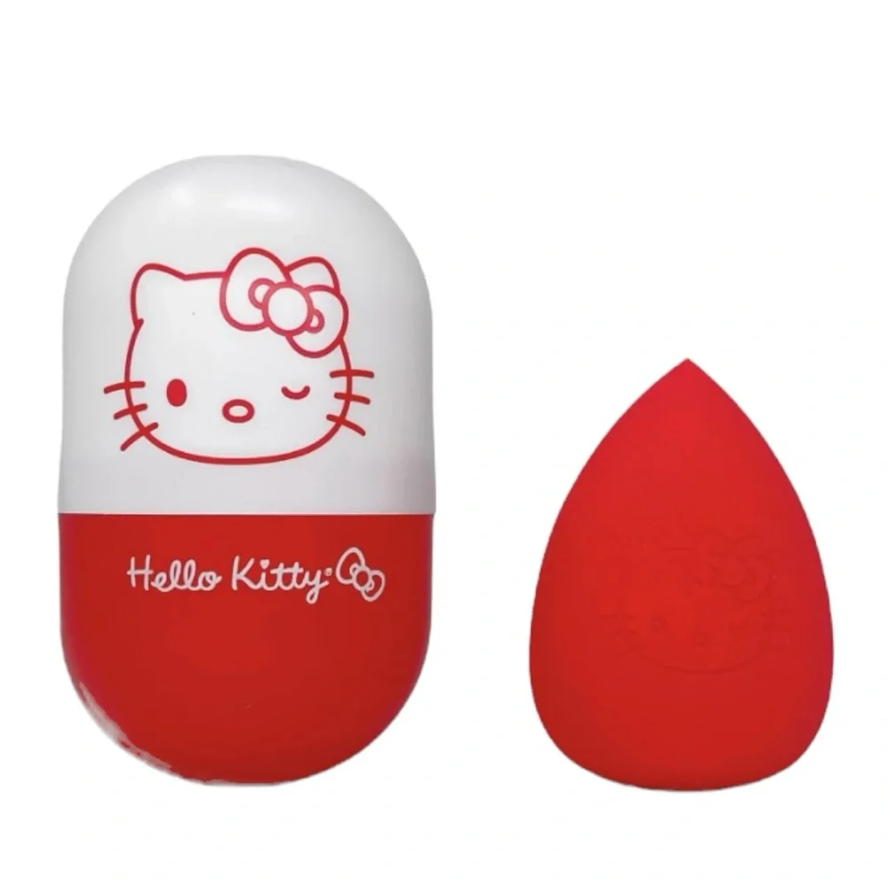 Impressions x Sanrio Hello Kitty Travel Case + Blending Sponge Red